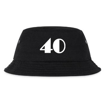 40. 40 YEARS. 40th ANNIVERSARY. 40 YEARS ANNIVERSARY. - Kids’ Bucket Hat - black - Front