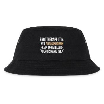 Ergotherapeutin Ergo Praxis Team Ergotherapie - Kinder Bucket Hat - Schwarz - Vorne