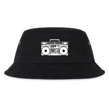 Graphisme rétro Boombox noir & blanc - Bob Enfant - noir - Devant