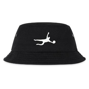 Dynamische Sport Silhouette Torwart - Kinder Bucket Hat - Schwarz - Vorne