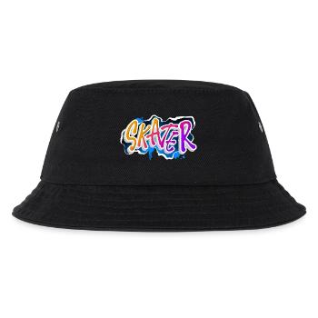 Skater - Kinder Bucket Hat - Schwarz - Vorne
