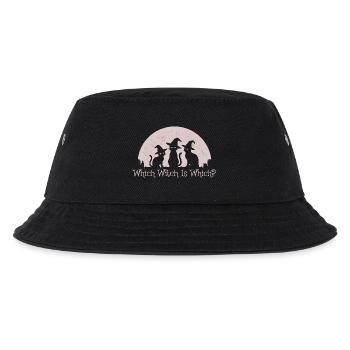 Which Witch Is Which? Funny Halloween Black Cat - Kids’ Bucket Hat - black - Front