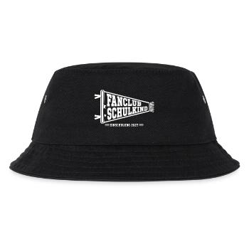 Fanclub Schulkind 2027 – Retro Wimpel Einschulung - Kinder Bucket Hat - Schwarz - Vorne