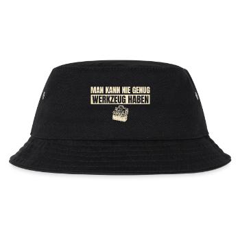 Man kann nie genug Werkzeug haben Handwerker - Kinder Bucket Hat - Schwarz - Vorne