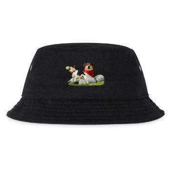 Jack Russel Terrier - Kinder Bucket Hat - Schwarz - Vorne