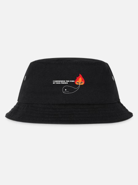 Meeresparks - Kinder Bucket Hat - Schwarz
