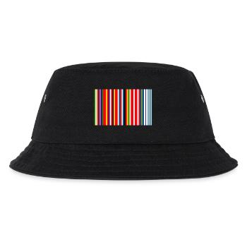 Europe Barcode Flag - Kids’ Bucket Hat - black - Front