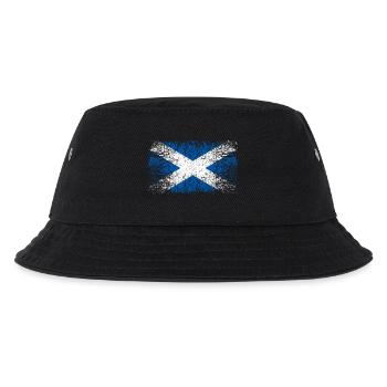 Schottland 002 AllroundDesigns - Kinder Bucket Hat - Schwarz - Vorne