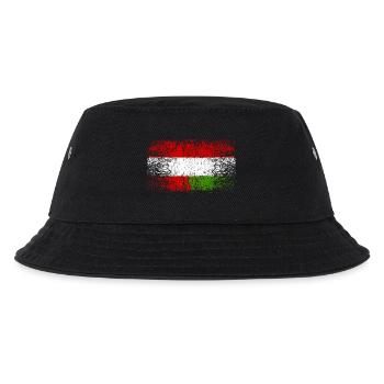 Österreich Ungarn 001 AllroundDesigns - Kinder Bucket Hat - Schwarz - Vorne