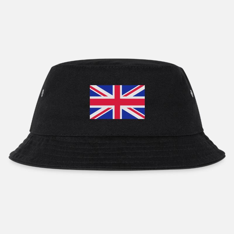 union jack - Kinder Bucket Hat - Schwarz