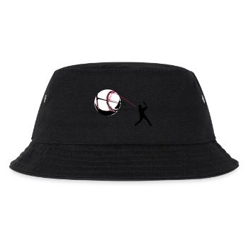 Baseball - Kinder Bucket Hat - Schwarz - Vorne