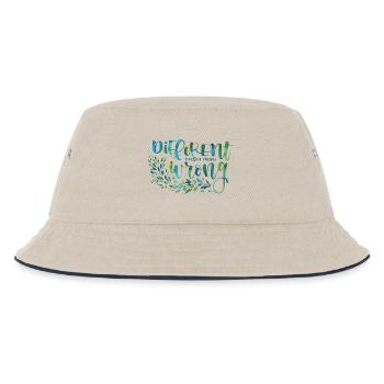 Verschiedene, nicht falsch - Kinder Bucket Hat - Natur/Navy - Vorne