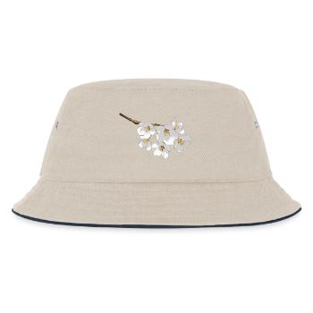 fleurs de cerisier blanc japonais - Bob Enfant - blanc cassé/bleu marine - Devant