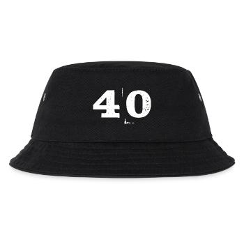 40 Geburtstag runder Geburtstag - Kinder Bucket Hat - Schwarz - Vorne
