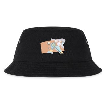 test tube flask tube experiment chemistry chemistry chemistry - Kids’ Bucket Hat - black - Front