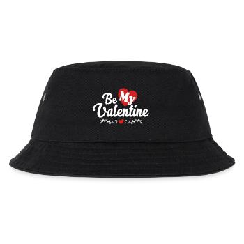 Be My Valentine Valentinstag Geschenk - Kinder Bucket Hat - Schwarz - Vorne