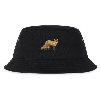 Fuchs - Kinder Bucket Hat - Schwarz - Vorne