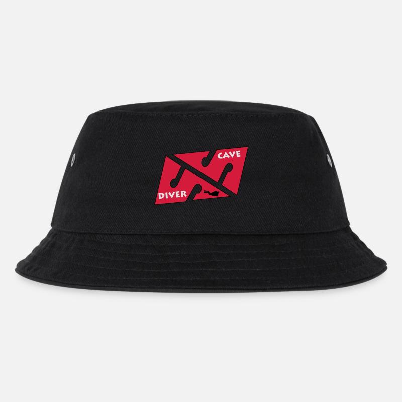 cave_diver_01 - Kinder Bucket Hat - Schwarz