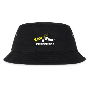 Cash Is King Klingeling Funny Money Saying - Kids’ Bucket Hat - black - Front