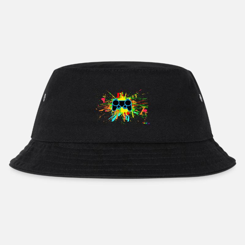 Graffiti-Controller Splatter - Kinder Bucket Hat - Schwarz