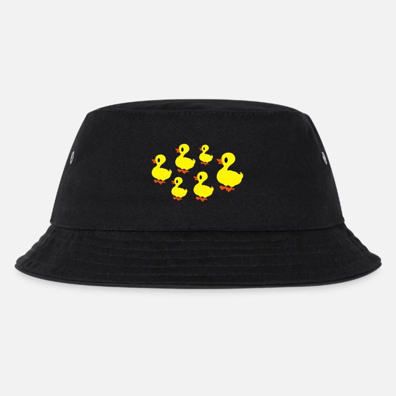 enten - Kinder Bucket Hat - Schwarz
