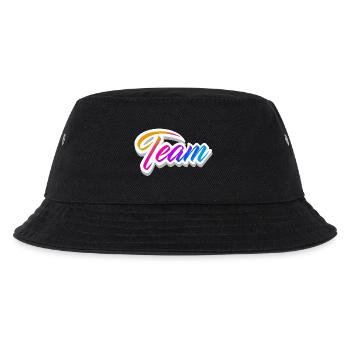 Team - Kinder Bucket Hat - Schwarz - Vorne