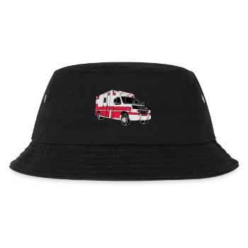 Ambulance / Rettungswagen - Kinder Bucket Hat - Schwarz - Vorne