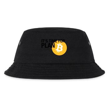 IT'S TIME FOR PLAN B (BITCOIN) - Kinder Bucket Hat - Schwarz - Vorne