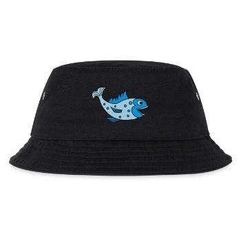 fisch - Kinder Bucket Hat - Schwarz - Vorne