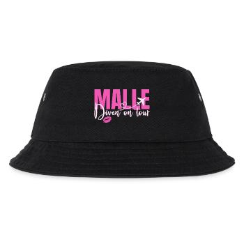 Mallorca Sprüche Malle Diven On Tour Urlaub Party - Kinder Bucket Hat - Schwarz - Vorne