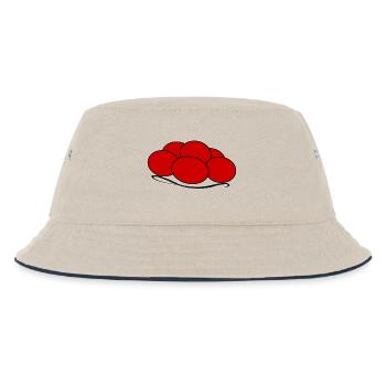 Bollenhut Schwarzwald Freiburg - Kinder Bucket Hat - Natur/Navy - Vorne