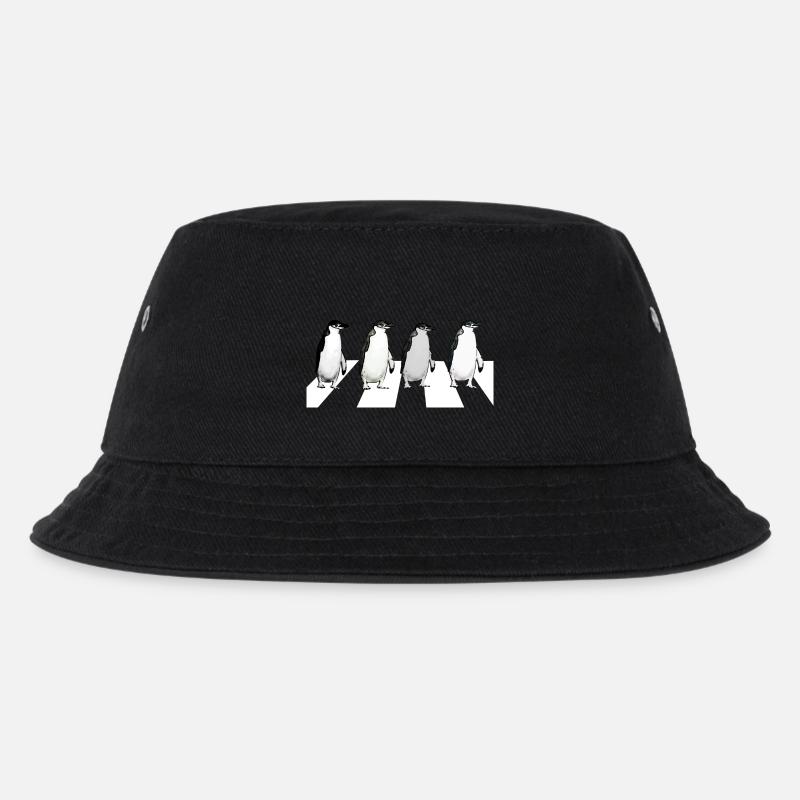 Abbey Road Penguins - Kids’ Bucket Hat - black