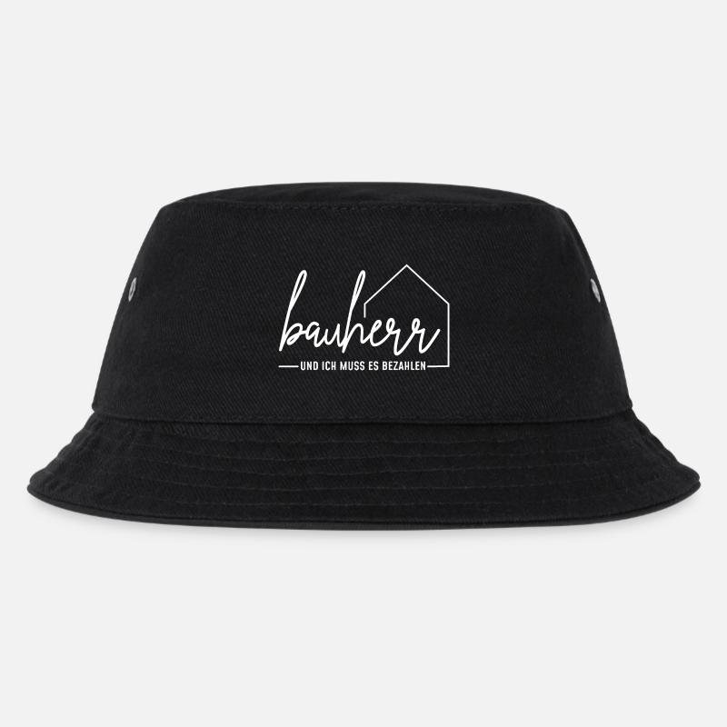 Bauherr - und ich muss es bezahlen - Kinder Bucket Hat - Schwarz