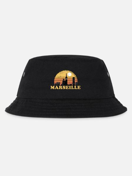 Marseille Couché de soleil Cadeau Vintage - Bob Enfant - noir