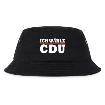 Ich wähle cdu - Kinder Bucket Hat - Schwarz - Vorne