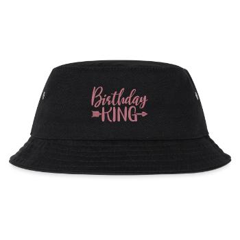 Birthday King - Cooles Geburtstagsparty-Geschenk für Männer - Kinder Bucket Hat - Schwarz - Vorne
