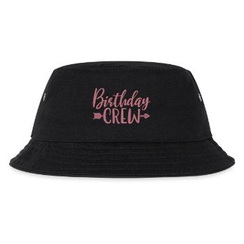 Birthday Crew Matching Group Birthday Party Outfit - Kids’ Bucket Hat - black - Front