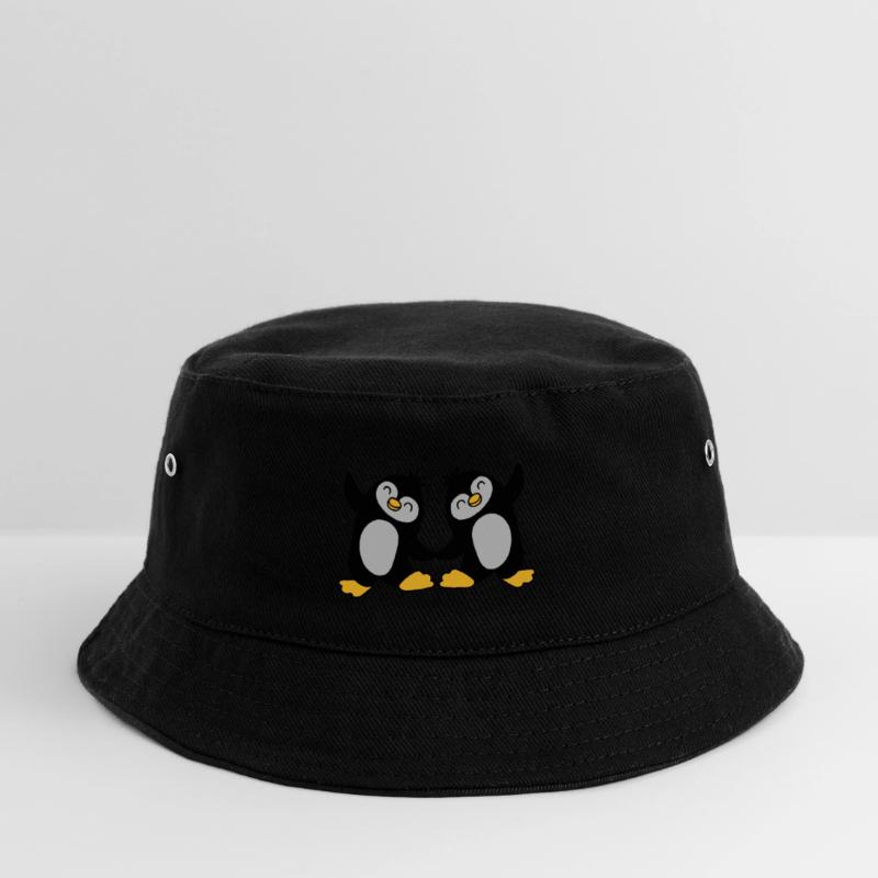 2 cute penguins dancing Kids’ Bucket Hat