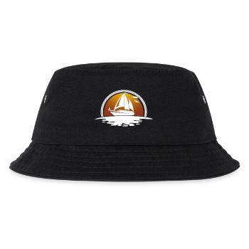Segelboot Segelschiff Segeln Segler - Kinder Bucket Hat - Schwarz - Vorne