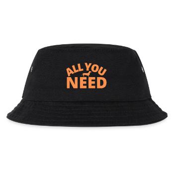 Dackel Dackelfreund Dackelliebe Hundemensch - Kinder Bucket Hat - Schwarz - Vorne