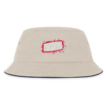 not antisocial anti stupid - Kids’ Bucket Hat - ecru/navy - Front