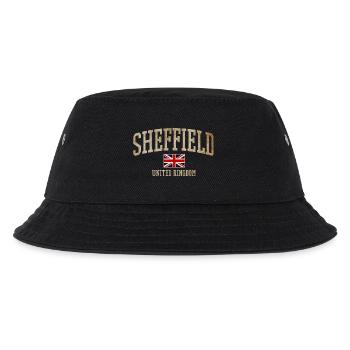 Sheffield Vintage UK Emblem - Kinder Bucket Hat - Schwarz - Vorne