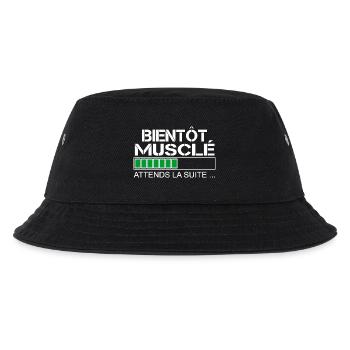 Bientot musclé (blanc et vert) - Bob Enfant - noir - Devant