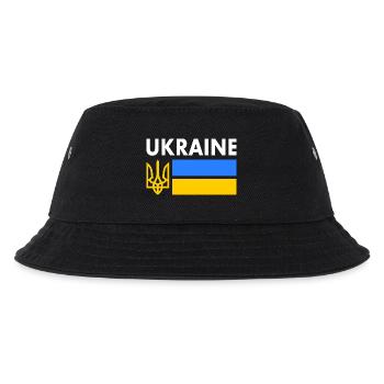 Ukraine - Kinder Bucket Hat - Schwarz - Vorne