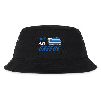 Wir sind Griechenland - Kinder Bucket Hat - Schwarz - Vorne