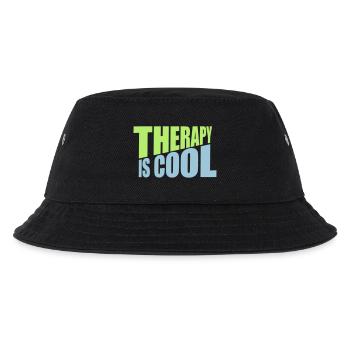 therapy is cool Quote - Kids’ Bucket Hat - black - Front