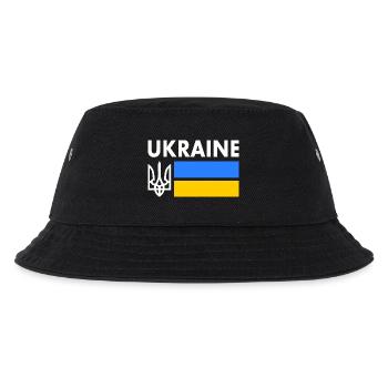 Ukraine - Kinder Bucket Hat - Schwarz - Vorne