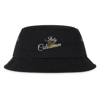 Colosseum in Golden Script - Kids’ Bucket Hat - black - Front