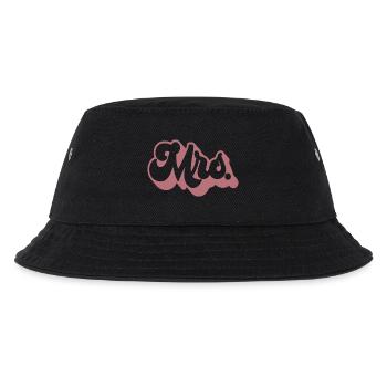 Mrs. Matching Paar Verlobung Hochzeit Flitterwochen - Kinder Bucket Hat - Schwarz - Vorne