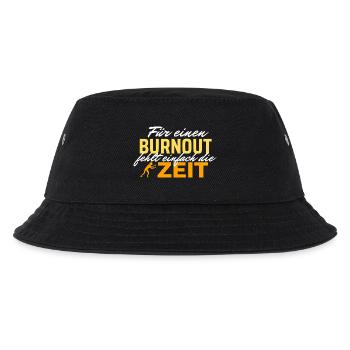 Burnout Zeitdruck - Zeit rennt - Kinder Bucket Hat - Schwarz - Vorne